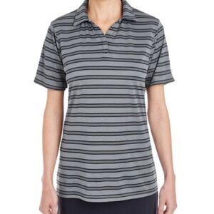 UA Polo Gray golf tennis Black stripes collared M